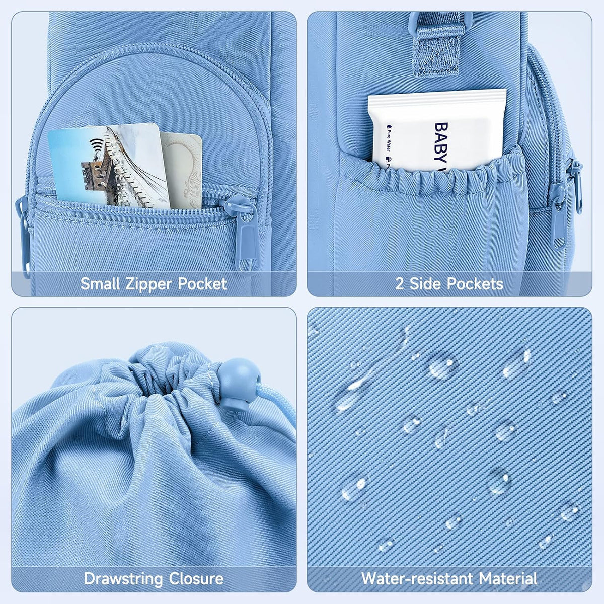 Portable Travel Bag for Breast Milk Cooler, Fits Milk Cooler & Portable BreastMilk Chiller, Leakproof,Insulated & Scratch-Resistant Bottle Carrier with Shoulder Strap & Extra Storage