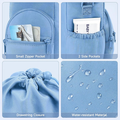 Portable Travel Bag for Breast Milk Cooler, Fits Milk Cooler & Portable BreastMilk Chiller, Leakproof,Insulated & Scratch-Resistant Bottle Carrier with Shoulder Strap & Extra Storage