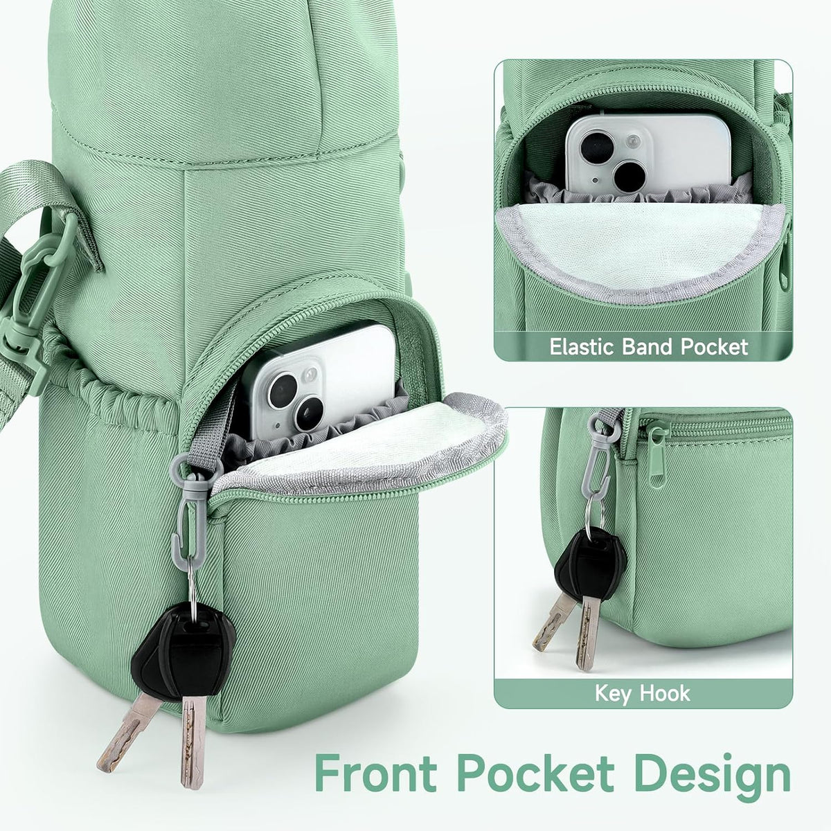 Portable Travel Bag for Breast Milk Cooler, Fits Milk Cooler & Portable BreastMilk Chiller, Leakproof,Insulated & Scratch-Resistant Bottle Carrier with Shoulder Strap & Extra Storage