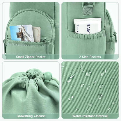 Portable Travel Bag for Breast Milk Cooler, Fits Milk Cooler & Portable BreastMilk Chiller, Leakproof,Insulated & Scratch-Resistant Bottle Carrier with Shoulder Strap & Extra Storage