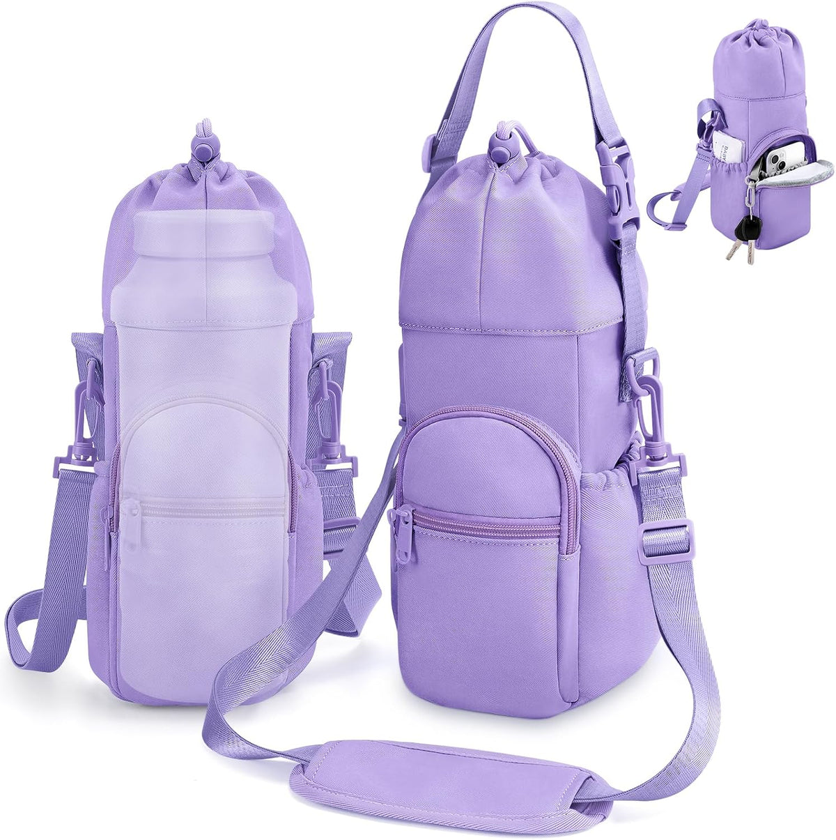 Portable Travel Bag for Breast Milk Cooler, Fits Milk Cooler & Portable BreastMilk Chiller, Leakproof,Insulated & Scratch-Resistant Bottle Carrier with Shoulder Strap & Extra Storage