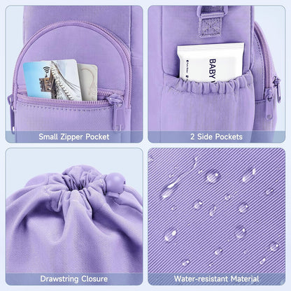 Portable Travel Bag for Breast Milk Cooler, Fits Milk Cooler & Portable BreastMilk Chiller, Leakproof,Insulated & Scratch-Resistant Bottle Carrier with Shoulder Strap & Extra Storage