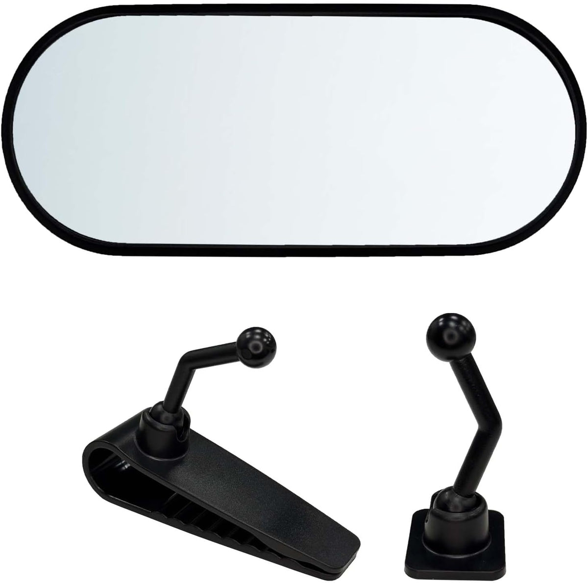 Baby Car Mirror for Rear Facing Infant, 360°Adjustable Wide Angle Convex Rear View Mirror, Car Seat Mirror for Observing Newborn Toddler, Clip-on & Stick-on Automotive Interior Mirror（1PCS)