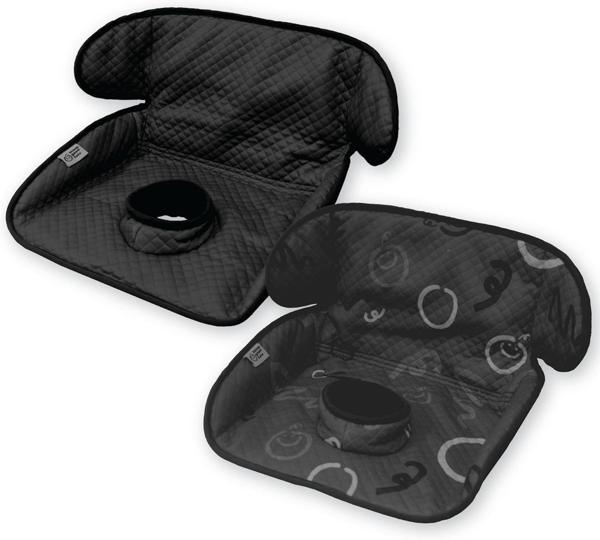Piddle Pad 2-Pack, Potty Training Car Seat Protector, Toddler Car Seat Cover & Stroller Protector, Machine Washable Waterproof Car Seat, Anti-Slip, Universal Fit (Black)