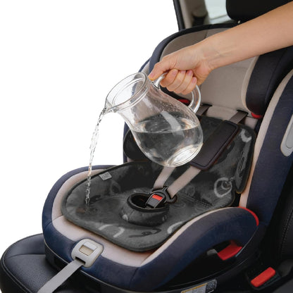 Piddle Pad 2-Pack, Potty Training Car Seat Protector, Toddler Car Seat Cover & Stroller Protector, Machine Washable Waterproof Car Seat, Anti-Slip, Universal Fit (Black)