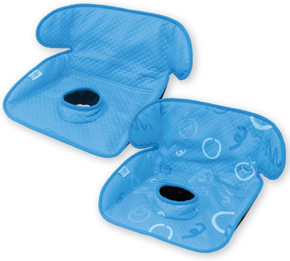 Piddle Pad 2-Pack, Potty Training Car Seat Protector, Toddler Car Seat Cover & Stroller Protector, Machine Washable Waterproof Car Seat, Anti-Slip, Universal Fit (Black)