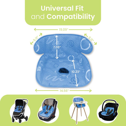 Piddle Pad 2-Pack, Potty Training Car Seat Protector, Toddler Car Seat Cover & Stroller Protector, Machine Washable Waterproof Car Seat, Anti-Slip, Universal Fit (Black)