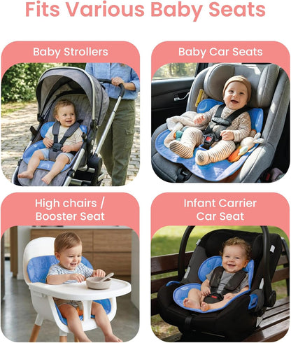 Piddle Pad 2-Pack, Potty Training Car Seat Protector, Toddler Car Seat Cover & Stroller Protector, Machine Washable Waterproof Car Seat, Anti-Slip, Universal Fit (Black)