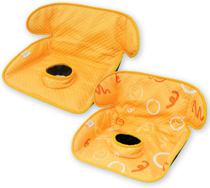 Piddle Pad 2-Pack, Potty Training Car Seat Protector, Toddler Car Seat Cover & Stroller Protector, Machine Washable Waterproof Car Seat, Anti-Slip, Universal Fit (Black)