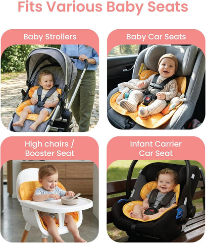 Piddle Pad 2-Pack, Potty Training Car Seat Protector, Toddler Car Seat Cover & Stroller Protector, Machine Washable Waterproof Car Seat, Anti-Slip, Universal Fit (Black)