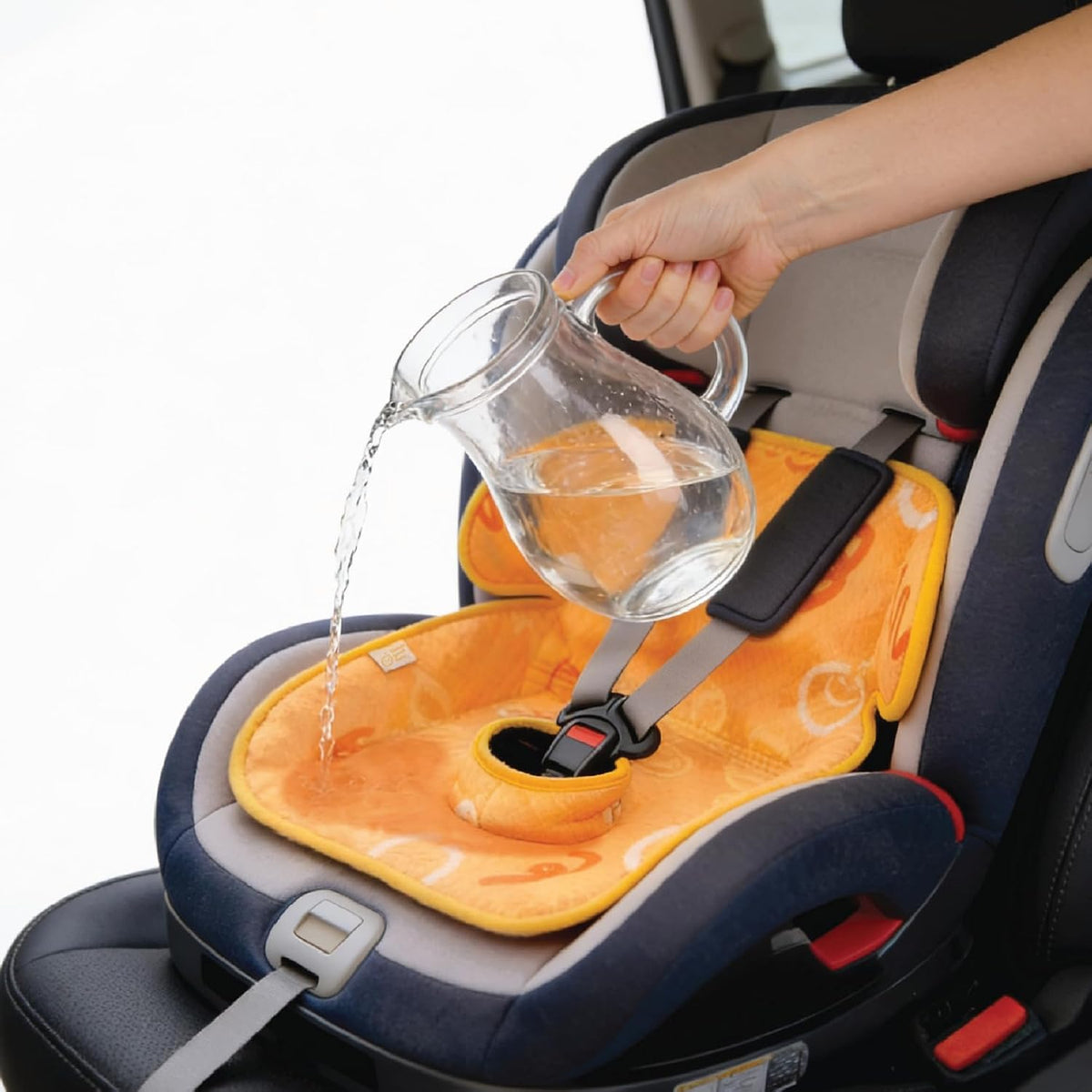 Piddle Pad 2-Pack, Potty Training Car Seat Protector, Toddler Car Seat Cover & Stroller Protector, Machine Washable Waterproof Car Seat, Anti-Slip, Universal Fit (Black)