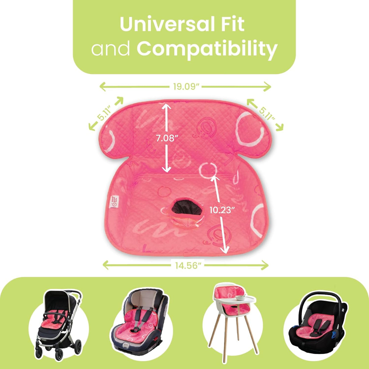 Piddle Pad 2-Pack, Potty Training Car Seat Protector, Toddler Car Seat Cover & Stroller Protector, Machine Washable Waterproof Car Seat, Anti-Slip, Universal Fit (Black)