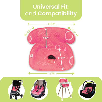 Piddle Pad 2-Pack, Potty Training Car Seat Protector, Toddler Car Seat Cover & Stroller Protector, Machine Washable Waterproof Car Seat, Anti-Slip, Universal Fit (Black)
