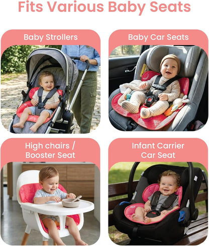 Piddle Pad 2-Pack, Potty Training Car Seat Protector, Toddler Car Seat Cover & Stroller Protector, Machine Washable Waterproof Car Seat, Anti-Slip, Universal Fit (Black)