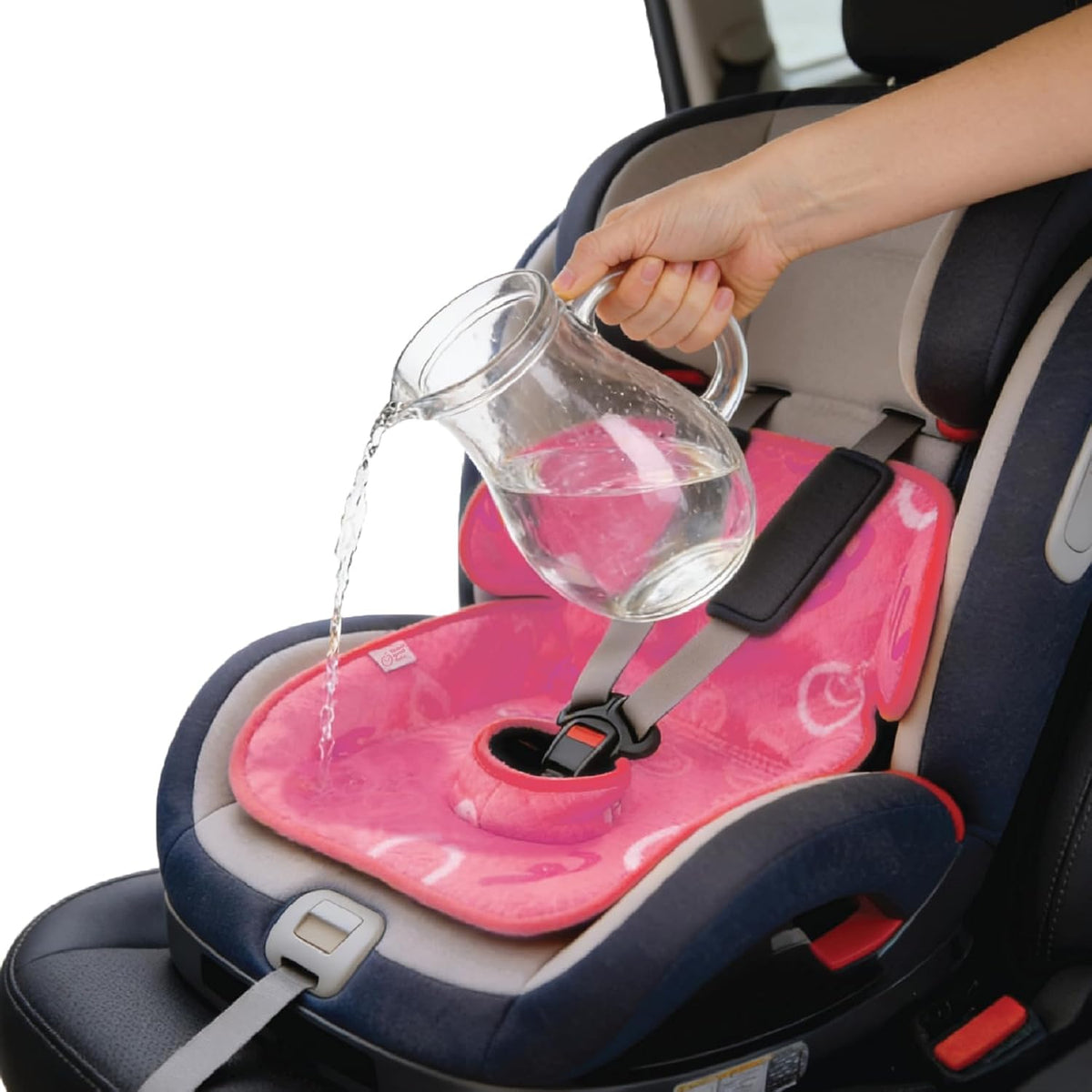 Piddle Pad 2-Pack, Potty Training Car Seat Protector, Toddler Car Seat Cover & Stroller Protector, Machine Washable Waterproof Car Seat, Anti-Slip, Universal Fit (Black)