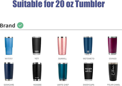 20 oz Tumbler Lids, 2 Pack Spillproof Splash Resistant Lid for Yeti,Beast,Juro,Ozark Trail,Atlin,Coffee Mug and More Cooler Cup,Covers for 20 Ounce Tumbler (Black, 20 OZ)