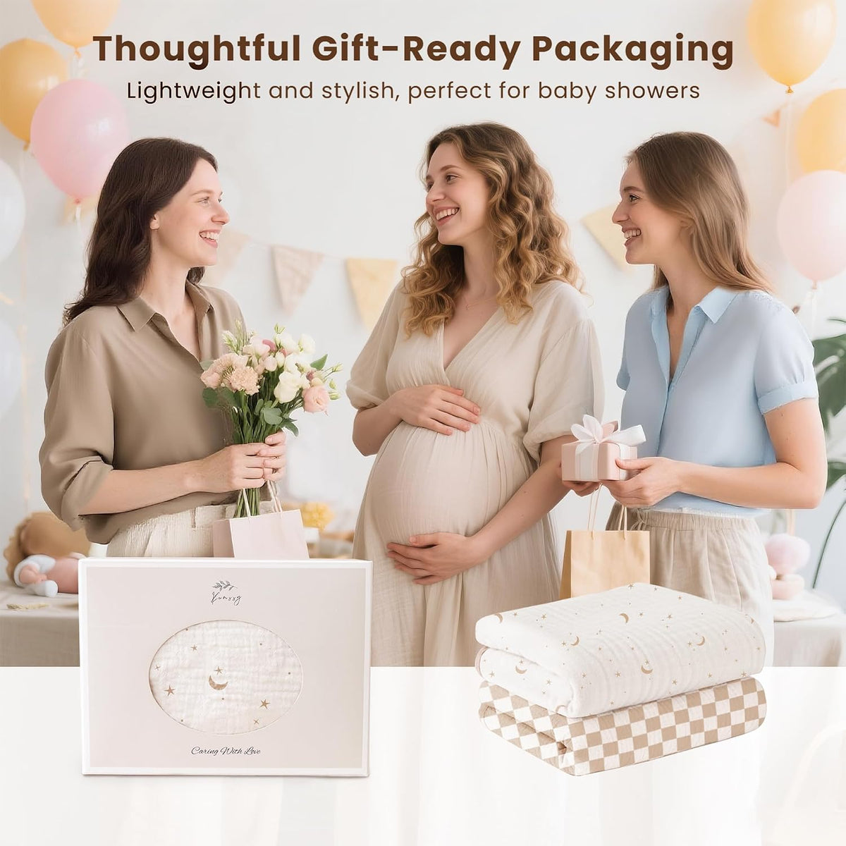2 Pack Waterproof Muslin Portable Changing Pad, Diaper Changing Mat