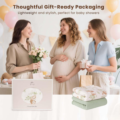 2 Pack Waterproof Muslin Portable Changing Pad, Diaper Changing Mat