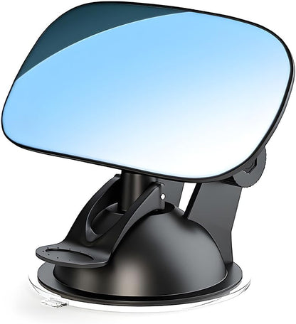 Car Interior Rearview Baby Mirror, Wide Angle Convex HD 360° Adjustable Rearview Mirror for Backseat Kids, Clip-on Sun Visor Safety Rearview for Monitoring Infant Child, Universal Fit