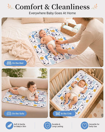 Portable Baby Changing Pad, Waterproof Diaper Changing Mat, 30"x24"