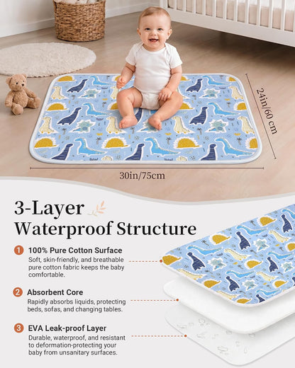 Portable Baby Changing Pad, Waterproof Diaper Changing Mat, 30"x24"