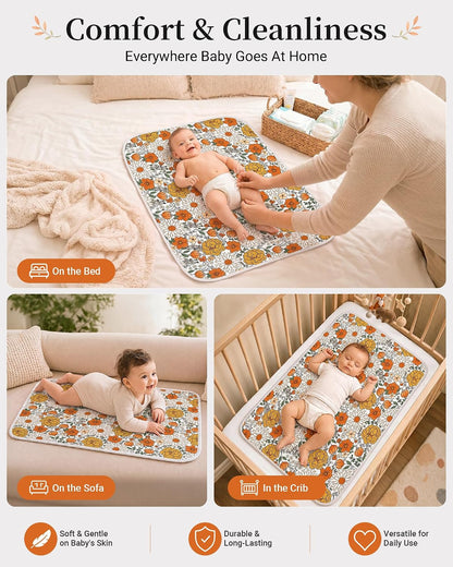 Portable Baby Changing Pad, Waterproof Diaper Changing Mat, 30"x24"