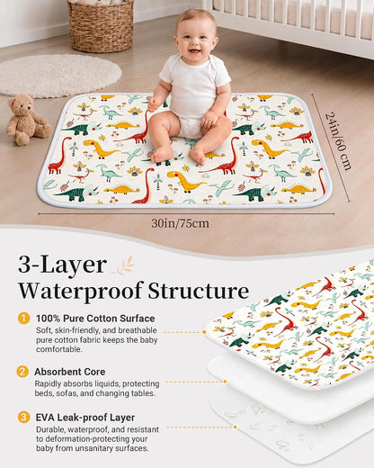 Portable Baby Changing Pad, Waterproof Diaper Changing Mat, 30"x24"