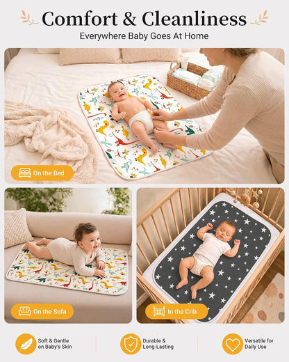 Portable Baby Changing Pad, Waterproof Diaper Changing Mat, 30"x24"