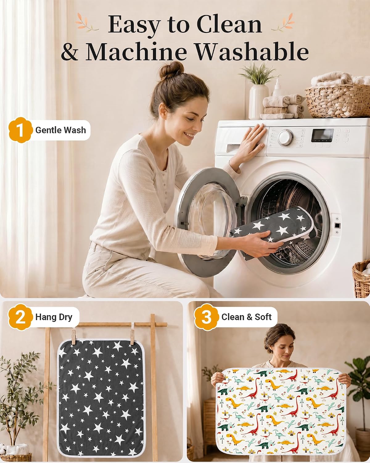 Portable Baby Changing Pad, Waterproof Diaper Changing Mat, 30"x24"