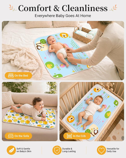 Portable Baby Changing Pad, Waterproof Diaper Changing Mat, 30"x24"