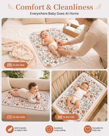 Portable Baby Changing Pad, Waterproof Diaper Changing Mat, 30"x24"