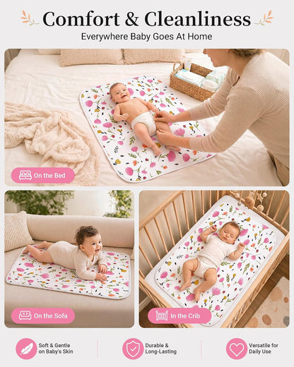 Portable Baby Changing Pad, Waterproof Diaper Changing Mat, 30"x24"