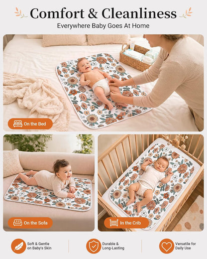 Portable Baby Changing Pad, Waterproof Diaper Changing Mat, 30"x24"