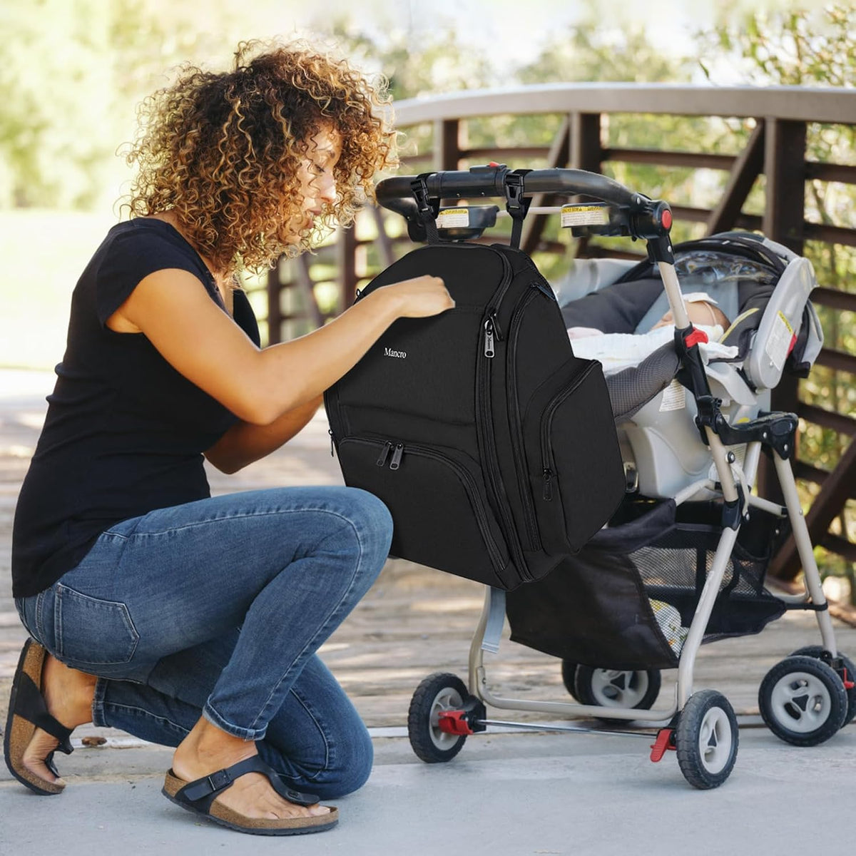 Diaper Bag Backpack, Large Multifunction Waterproof Travel Baby Bag for Dad Mom with 4 Insulated Pockets and Stroller Straps, Maternity Baby Bag for Boys Girls, Grey