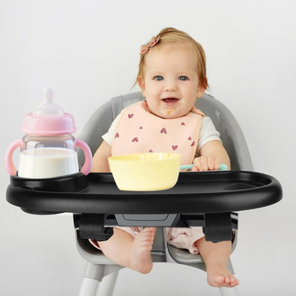 Stroller Snack Tray Compatible with Mockingbird,Adjustable Black Snack Tray for Stroller with Cup Holder and Phone Holder for Snacks, Drinks,Phone, and Toy