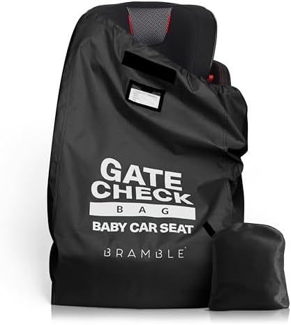 Travel essentials bundle Extra Large Gate Check Stroller Bag for Airplane + Infant Car Seat Travel Bag for Airport