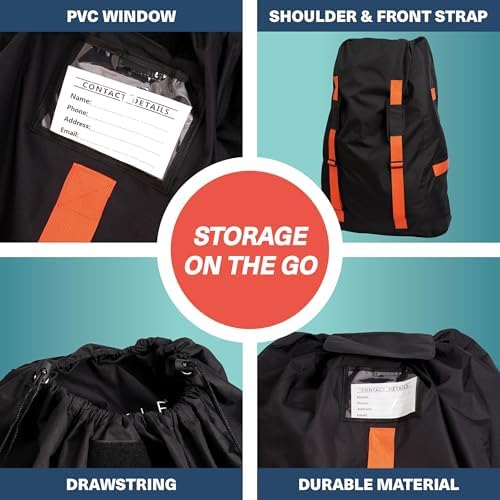 Travel essentials bundle Extra Large Gate Check Stroller Bag for Airplane + Infant Car Seat Travel Bag for Airport