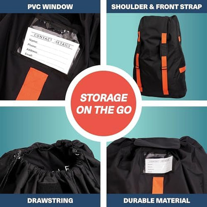 Travel essentials bundle Extra Large Gate Check Stroller Bag for Airplane + Infant Car Seat Travel Bag for Airport