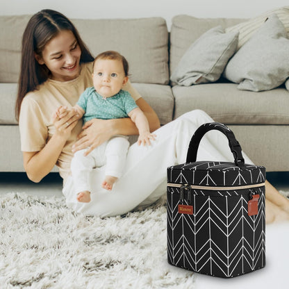 Breastmilk Cooler Bag with Ice Pack,Insulated Baby Bottle Cooler Bag