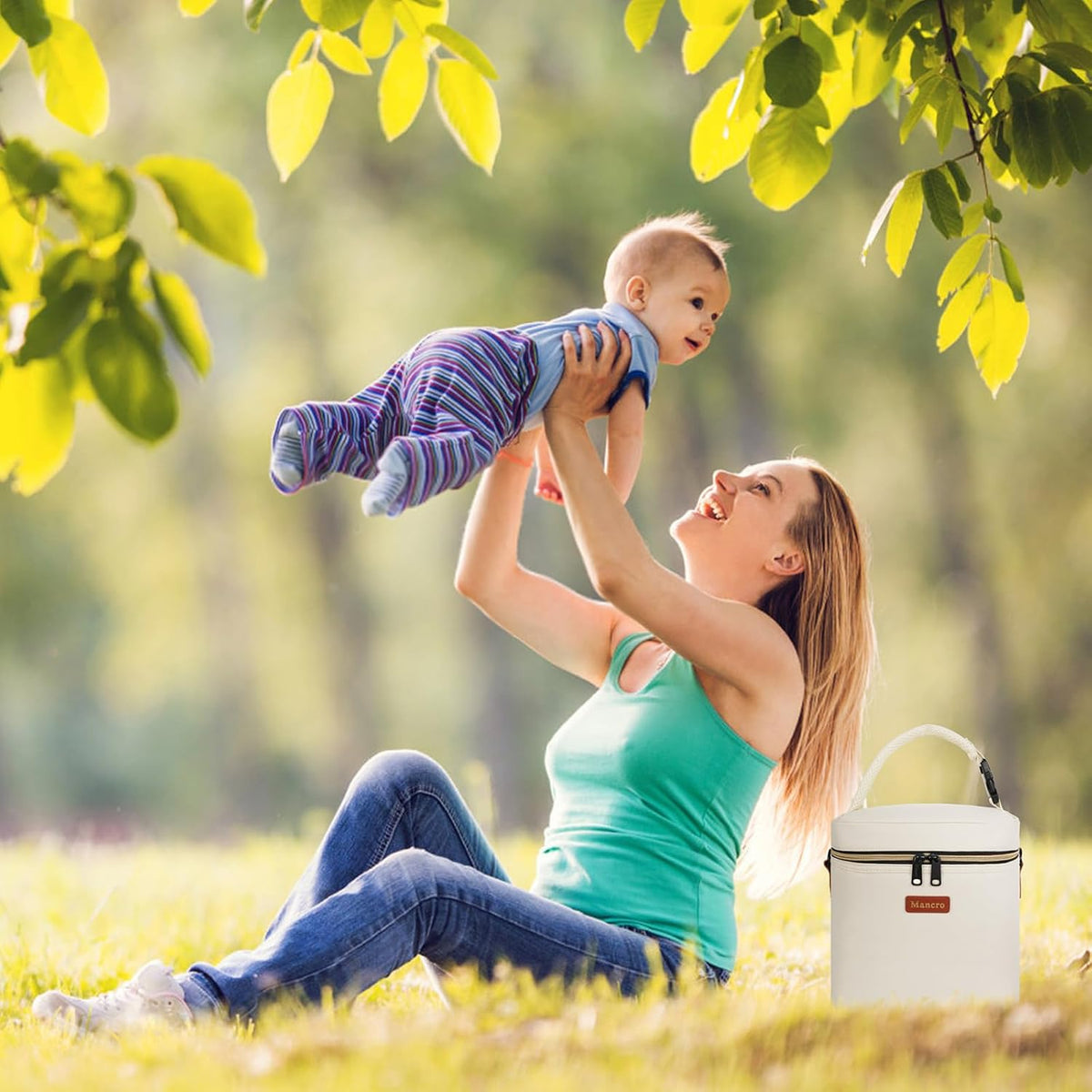 Breastmilk Cooler Bag with Ice Pack,Insulated Baby Bottle Cooler Bag