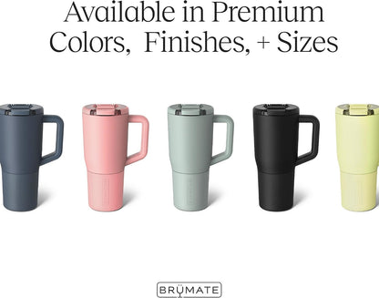 Müv - 25oz 100% Leak Proof Insulated Coffee Mug with Handle & Lid - Stainless Steel Coffee Travel Mug - Double Walled Coffee Cup (Primrose)