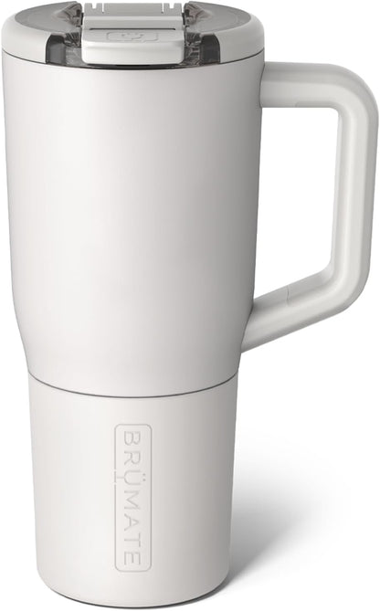 Müv - 25oz 100% Leak Proof Insulated Coffee Mug with Handle & Lid - Stainless Steel Coffee Travel Mug - Double Walled Coffee Cup (Primrose)