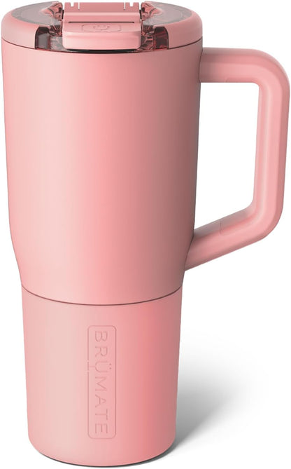 Müv - 25oz 100% Leak Proof Insulated Coffee Mug with Handle & Lid - Stainless Steel Coffee Travel Mug - Double Walled Coffee Cup (Primrose)