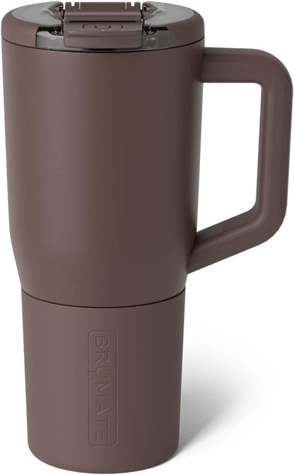 Müv - 25oz 100% Leak Proof Insulated Coffee Mug with Handle & Lid - Stainless Steel Coffee Travel Mug - Double Walled Coffee Cup (Primrose)