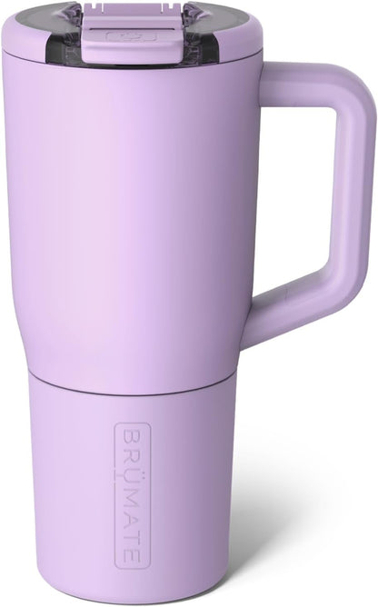 Müv - 25oz 100% Leak Proof Insulated Coffee Mug with Handle & Lid - Stainless Steel Coffee Travel Mug - Double Walled Coffee Cup (Primrose)