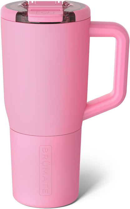 Müv - 25oz 100% Leak Proof Insulated Coffee Mug with Handle & Lid - Stainless Steel Coffee Travel Mug - Double Walled Coffee Cup (Primrose)