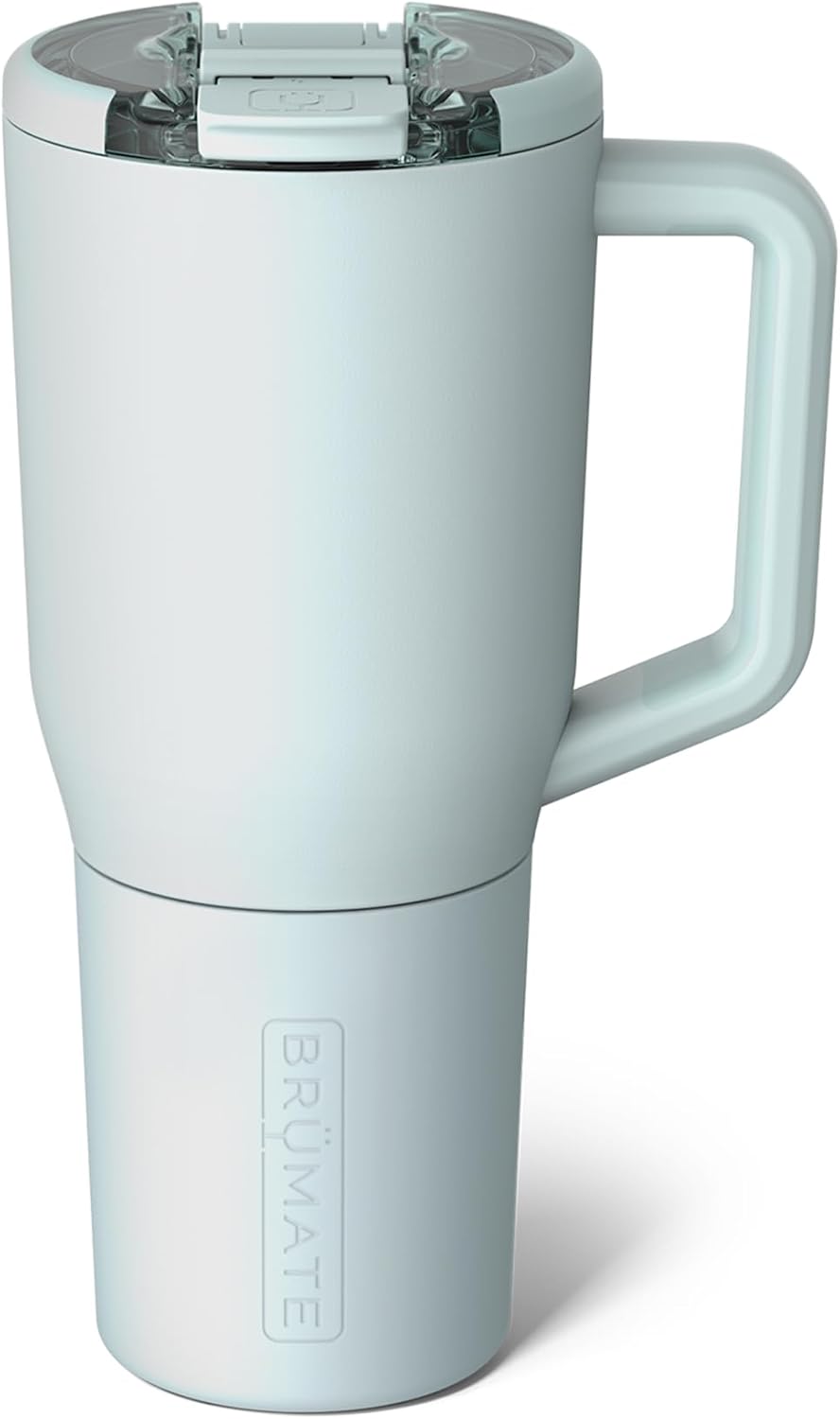 Müv - 25oz 100% Leak Proof Insulated Coffee Mug with Handle & Lid - Stainless Steel Coffee Travel Mug - Double Walled Coffee Cup (Primrose)