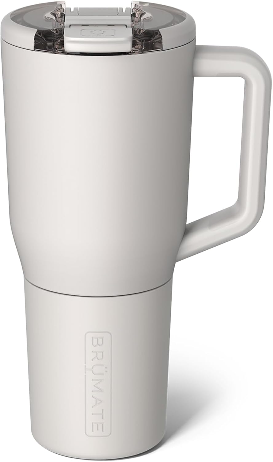 Müv - 25oz 100% Leak Proof Insulated Coffee Mug with Handle & Lid - Stainless Steel Coffee Travel Mug - Double Walled Coffee Cup (Primrose)