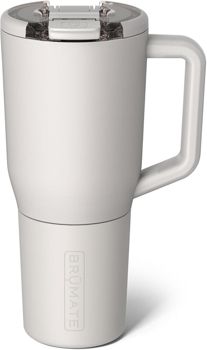 Müv - 25oz 100% Leak Proof Insulated Coffee Mug with Handle & Lid - Stainless Steel Coffee Travel Mug - Double Walled Coffee Cup (Primrose)