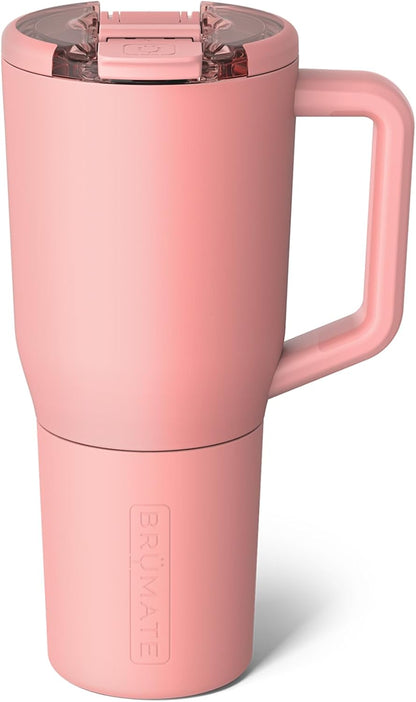 Müv - 25oz 100% Leak Proof Insulated Coffee Mug with Handle & Lid - Stainless Steel Coffee Travel Mug - Double Walled Coffee Cup (Primrose)